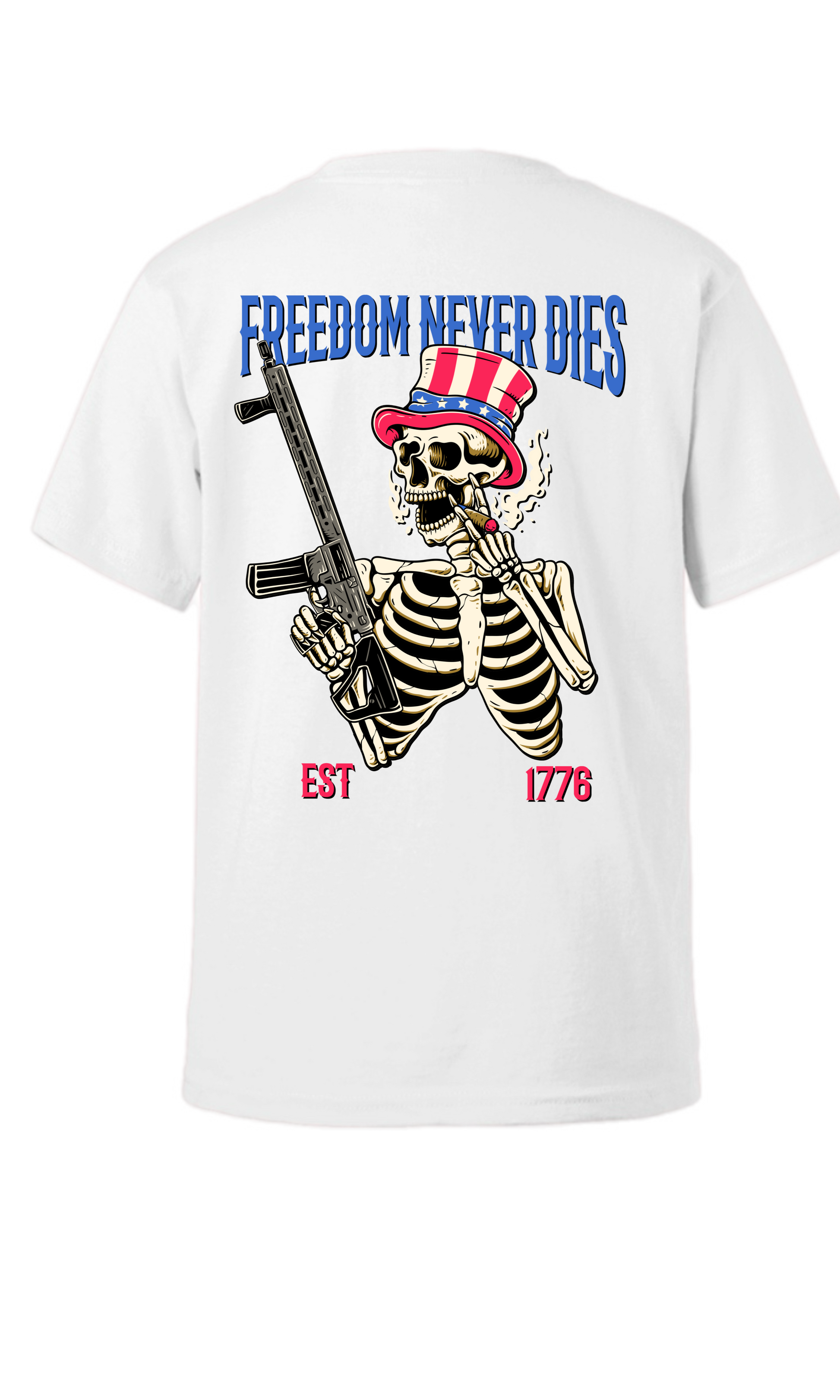 Freedom Never dies Adult Crew Shirt - Morbid Elegance 