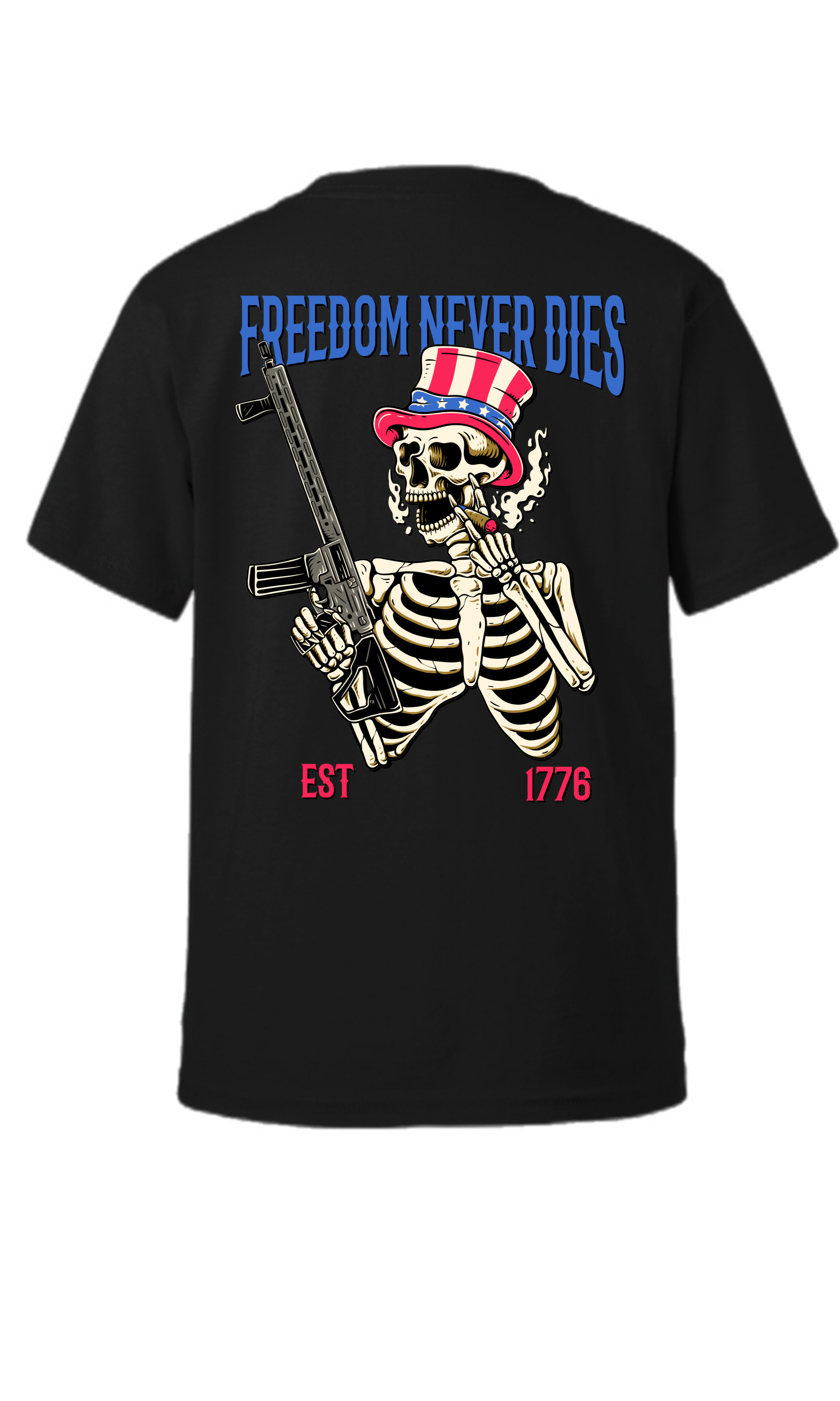 Freedom Never dies Adult Crew Shirt - Morbid Elegance 