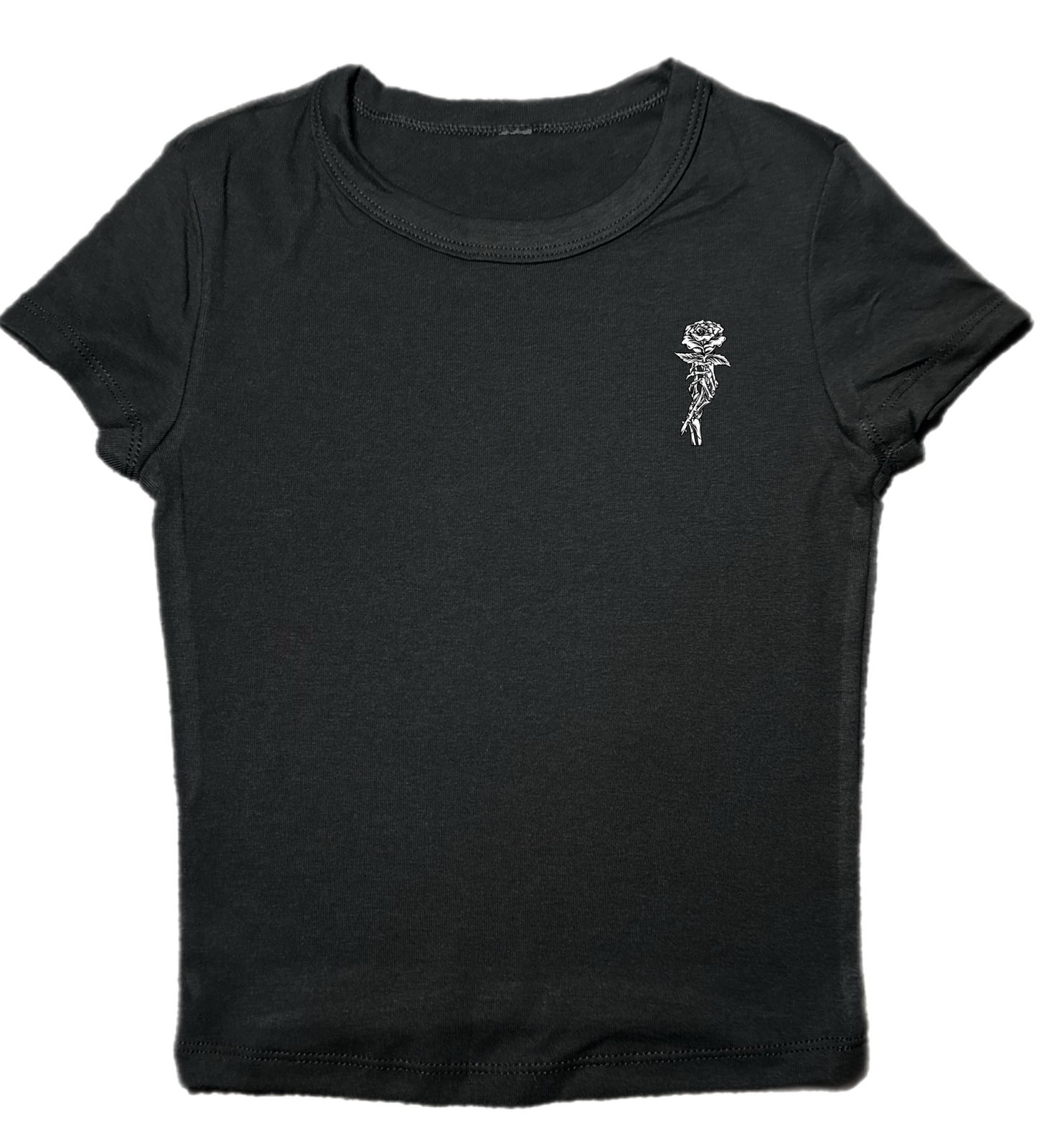 Addicted Ladies Micro Ribbed Tee - Morbid Elegance 