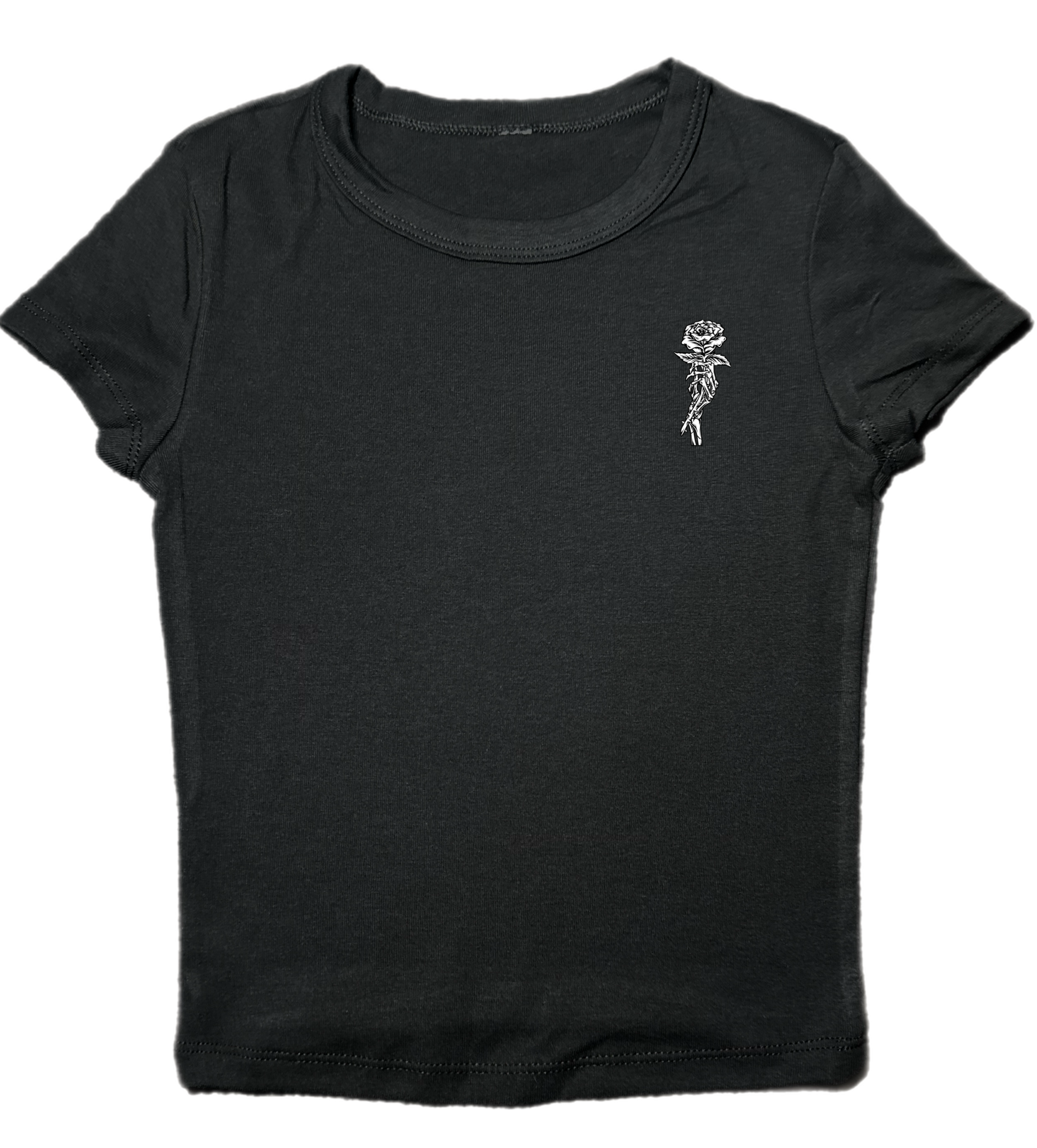 Addicted Ladies Micro Ribbed Tee - Morbid Elegance 