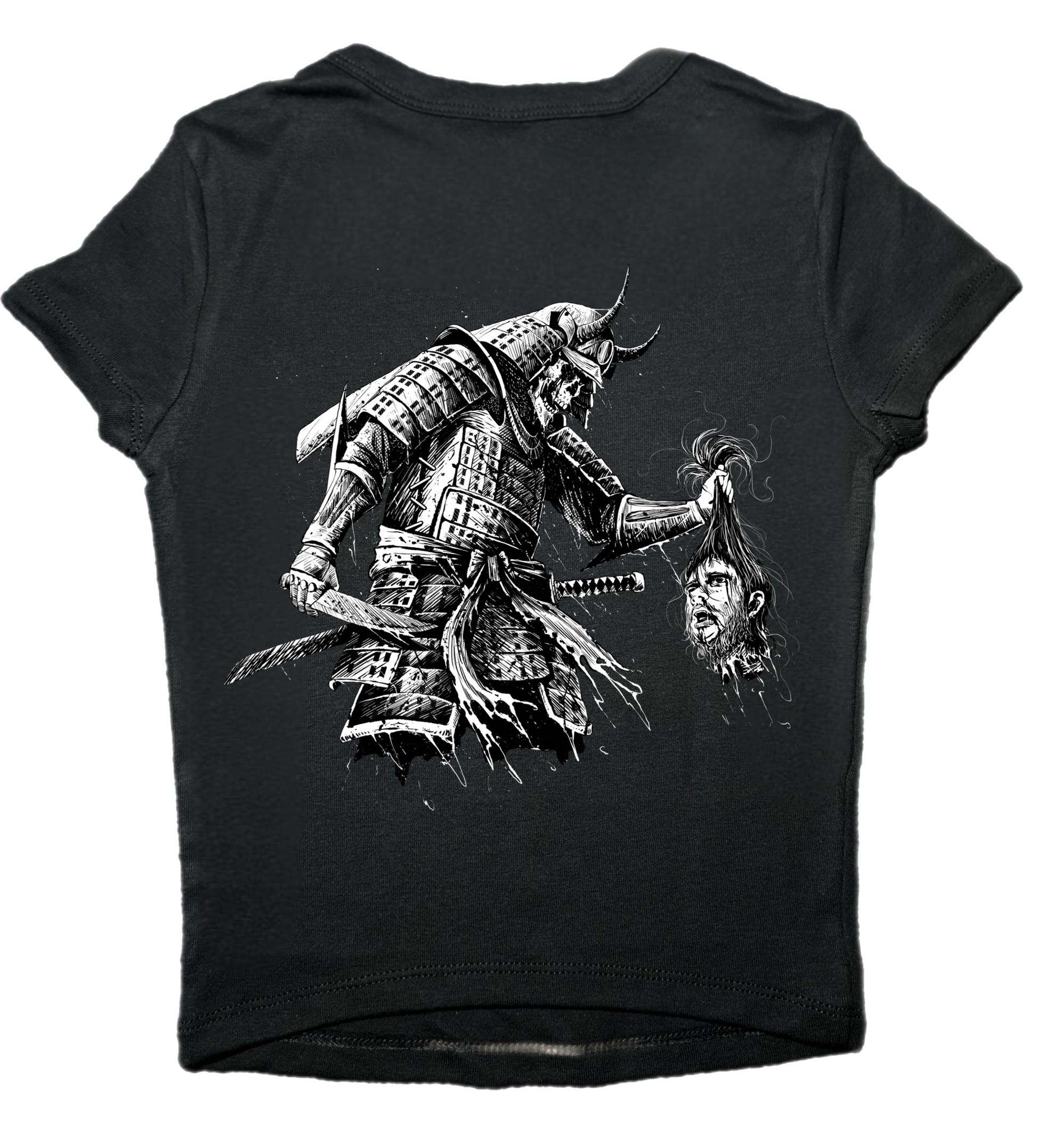 Samurai Ladies Micro Ribbed Tee - Morbid Elegance 