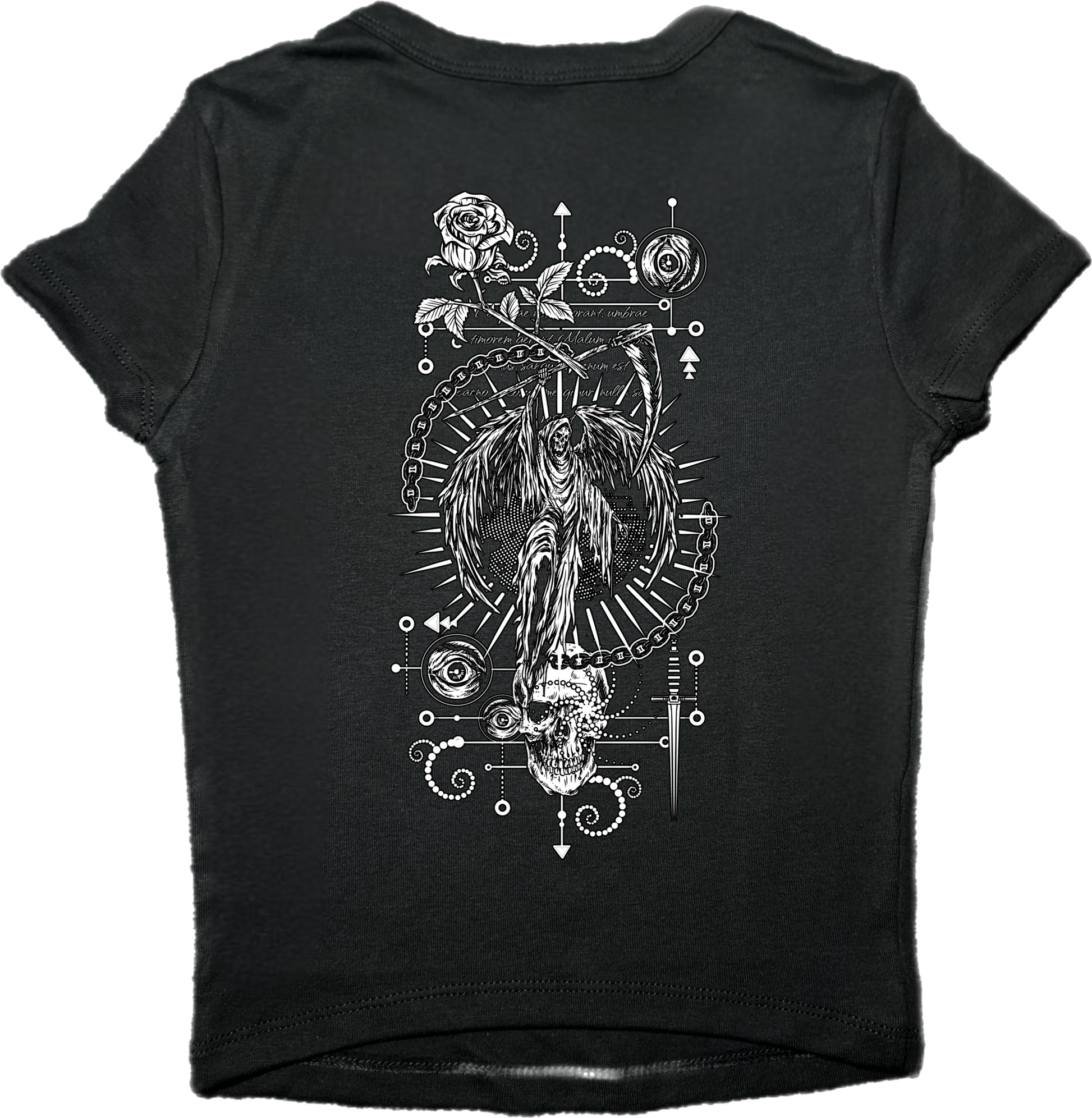 Angel of Death Ladies Micro Ribbed Tee - Morbid Elegance 