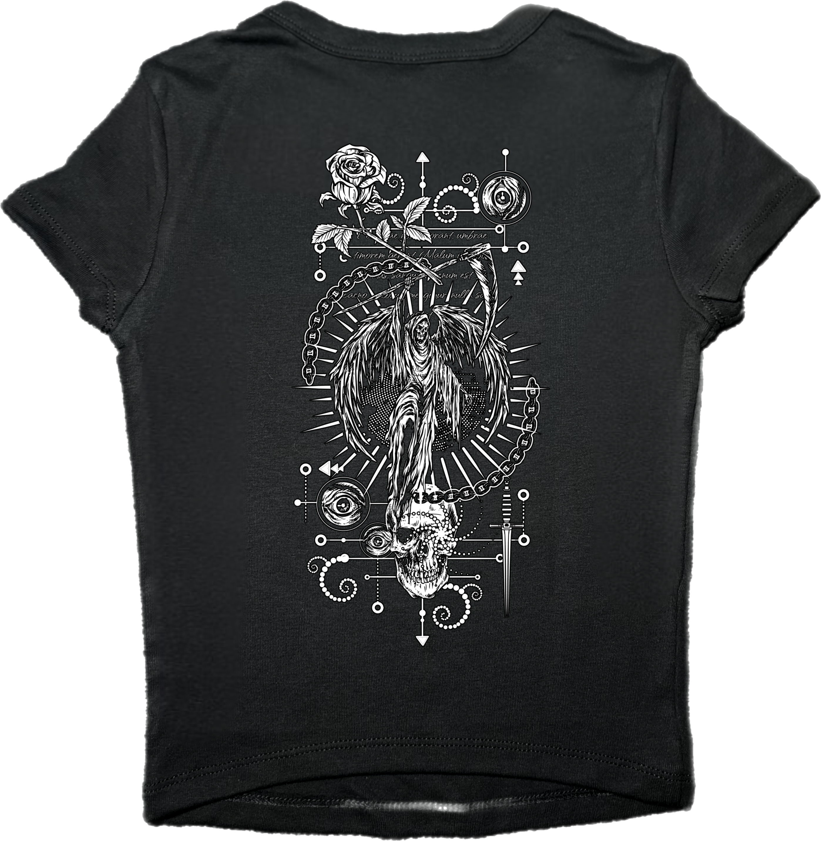 Angel of Death Ladies Micro Ribbed Tee - Morbid Elegance 