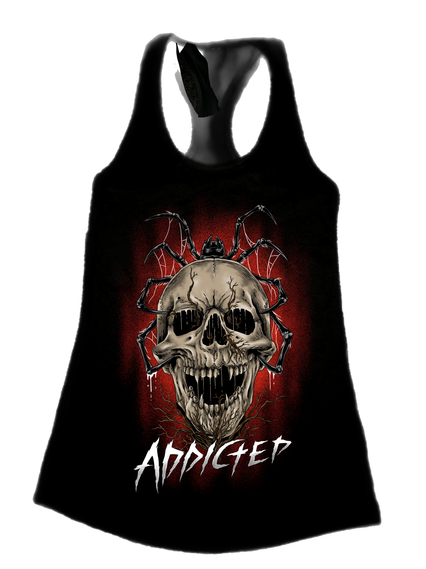 Addicted Racerback Tank Top - Morbid Elegance 