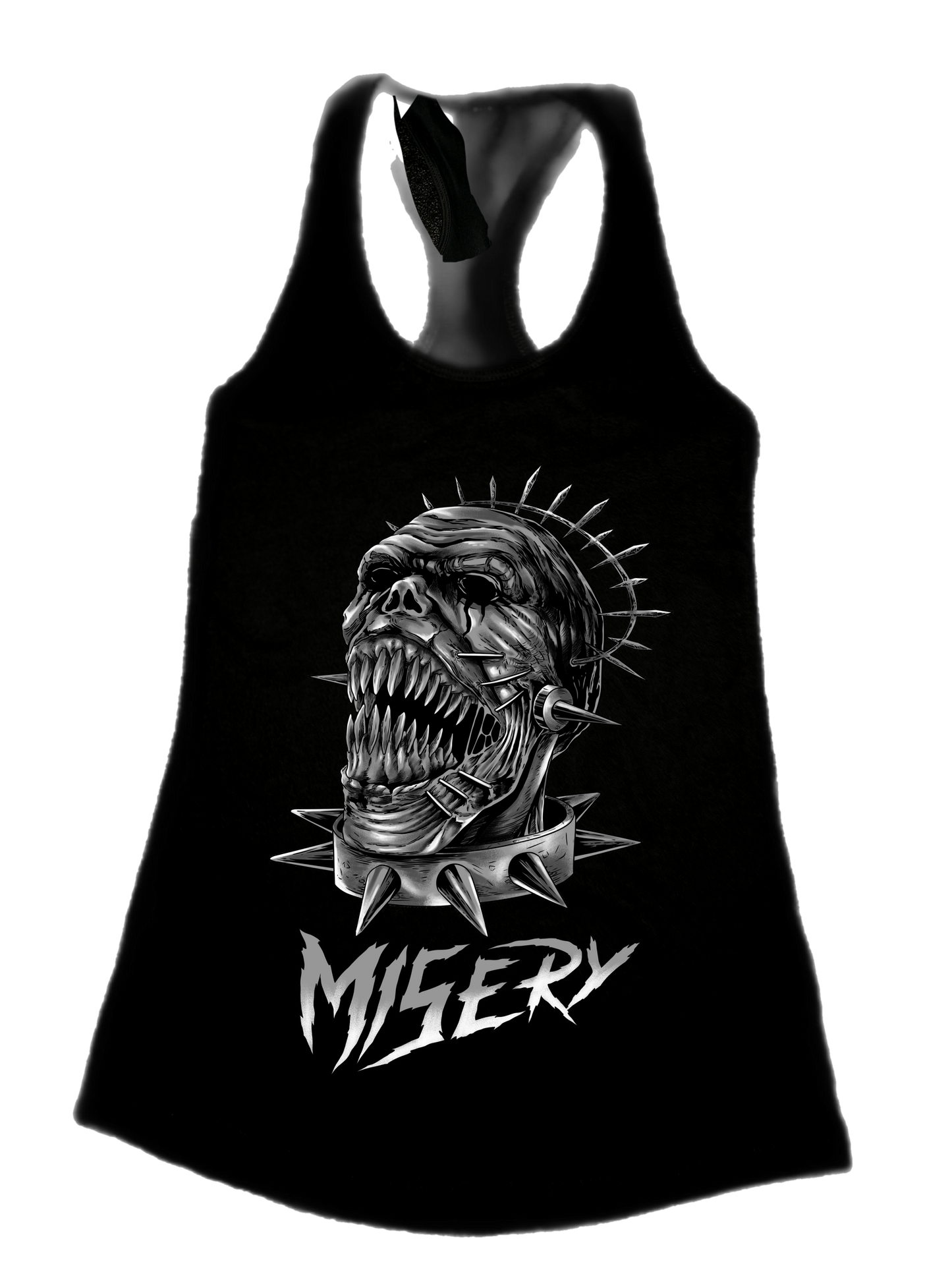 Misery Racerback Tank Top - Morbid Elegance 